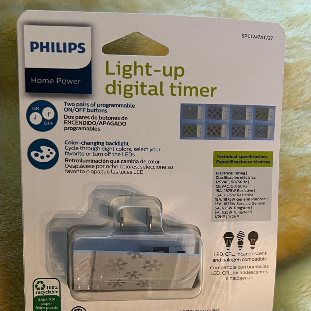 Philips Colorful LED Digital Timer - Picture 2 of 2
